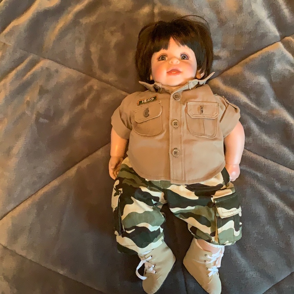 This is a very good quality doll named Hero!